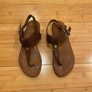 Tan Flat Sandals